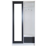 Cuier David Alb, 100 x 38 x 194 cm Cuier David Alb, 100 x 38 x 194 cm